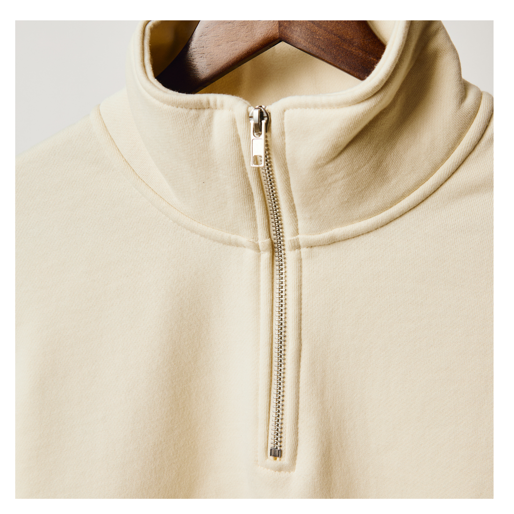 Founder Quarter-Zip Sweater Off White