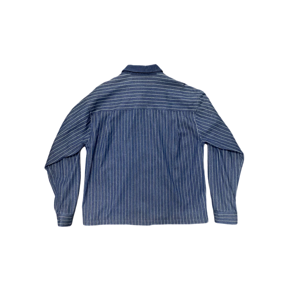 PINSTRIPE TWILL DENIM JACKET