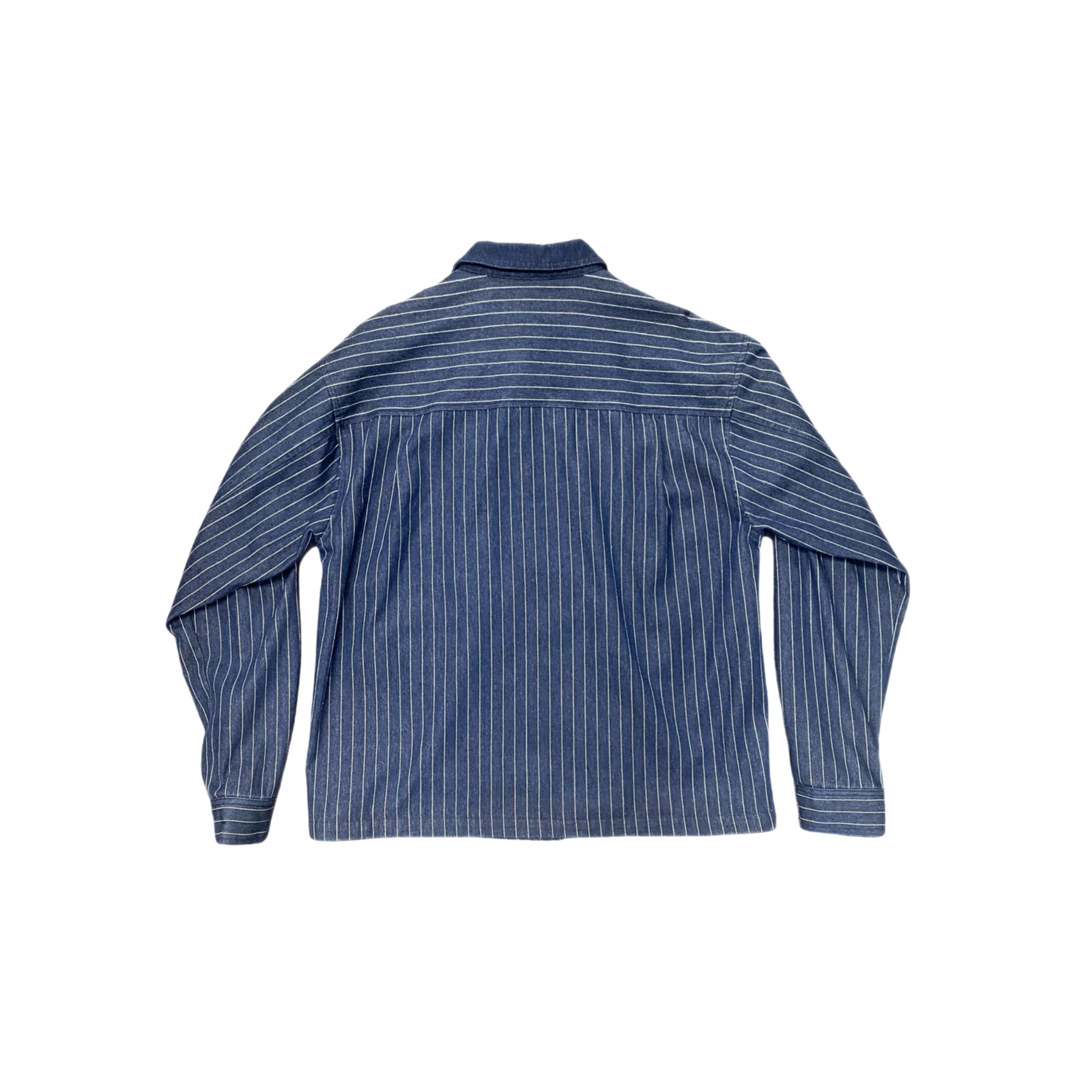 PINSTRIPE TWILL DENIM JACKET