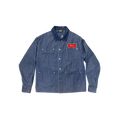 PINSTRIPE TWILL DENIM JACKET